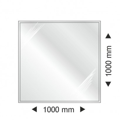 Placa protectie sticla rotunda 100×100 cm (6mm)