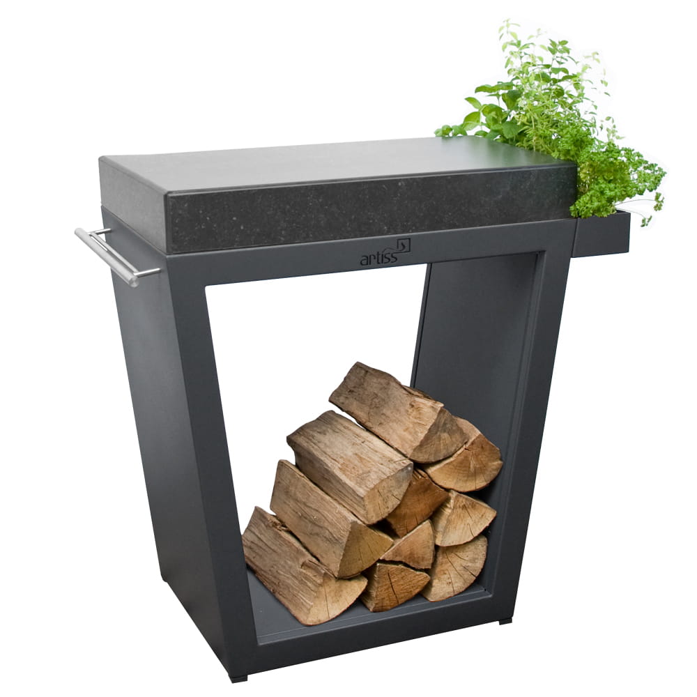 Artiss grafit 80x45x91cm, granit